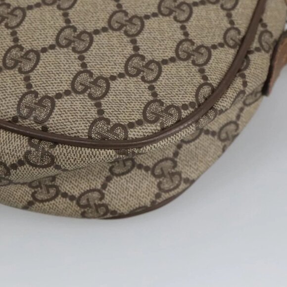 GUCCI GG Supreme Web Sherry Line Clutch Bag PVC Beige Gold 89 01 034 Auth am7287 - Picture 4 of 16